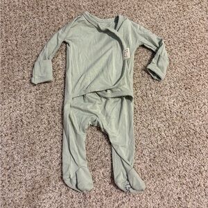 Bonsie Baby Footie Sleeper Green Newborn